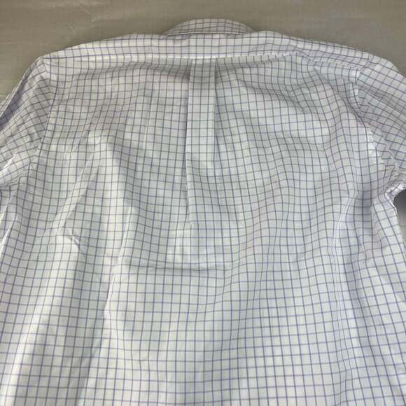 Brooks Brothers Regent Mens Size 17.5 32/33 White Purple Plaid Non Iron - Picture 4 of 11